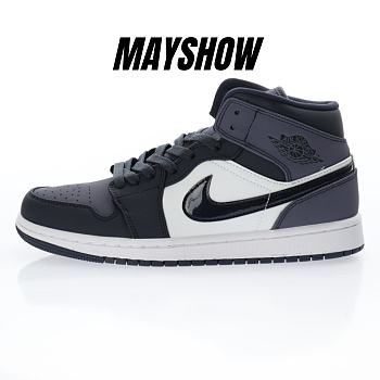 Air Jordan 1 Mid Obsidian Sanded Purple - 554724-445