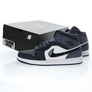 Air Jordan 1 Mid Obsidian Sanded Purple - 554724-445 - 2