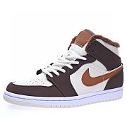 Air Jordan 1 Mid Brown Fleece - DO6699-200 - 4