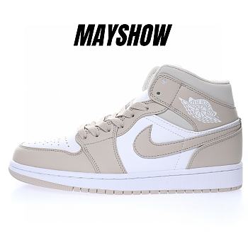 Air Jordan 1 Mid Linen - 554724-082