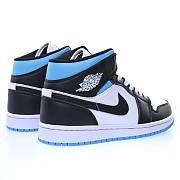 Air Jordan 1 Mid University Black White - BQ6472-102 - 3