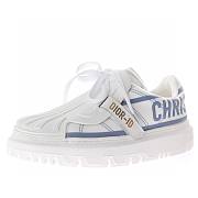 Dior-ID Sneaker White and French Blue Technical Fabric - KCK309TNT_S93B - 3