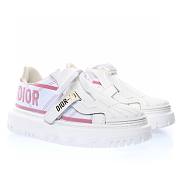 Dior-ID Sneaker White and Red Technical Fabric - KCK309TNT_S24R - 2