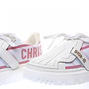 Dior-ID Sneaker White and Red Technical Fabric - KCK309TNT_S24R - 4