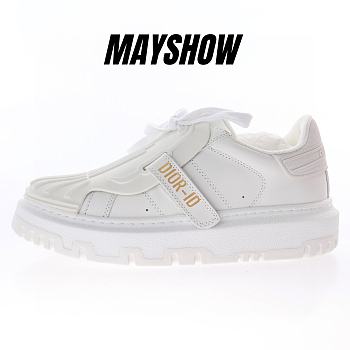 Dior-ID Sneaker White Calfskin and Rubber - KCK278CRR_S10W