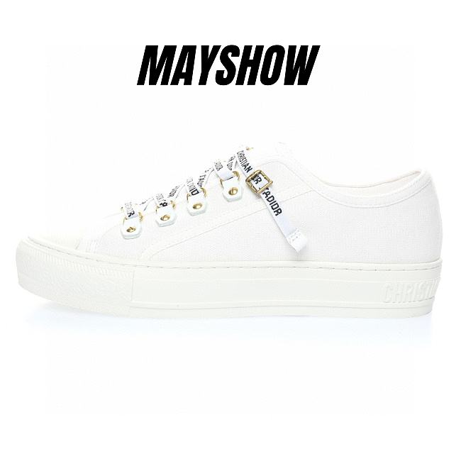 Dior Walk'N'Dior Low Top White Canvas  - KCK177CVA_S06W - 1