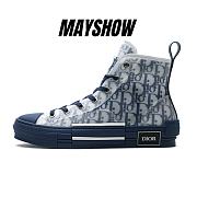 Dior B23 High Top Blue Oblique - 3SH118YNT_H565 - 1