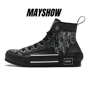 Dior B23 High Top Canvas Oblique Black - 3SH118YJP_H960