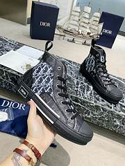 Dior B23 High Top Canvas Oblique Black - 3SH118YJP_H960 - 4