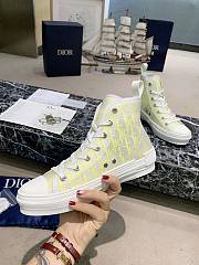 Dior B23 High Top White Yellow Oblique - 3SH118YNT H160 - 4