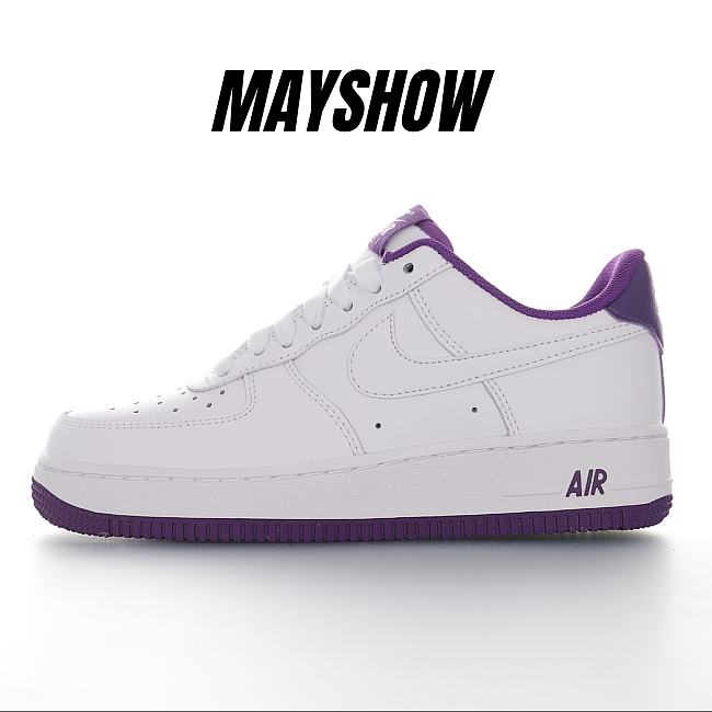 Nike Air Force 1 Low '07 White Voltage Purple - CJ1380-100 - 1