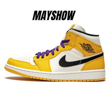 Air Jordan 1 Mid SE Lakers - 852542-700 