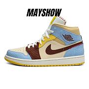 Air Jordan 1 Mid SE Fearless Maison Chateau Rouge - CU2803-200  - 1