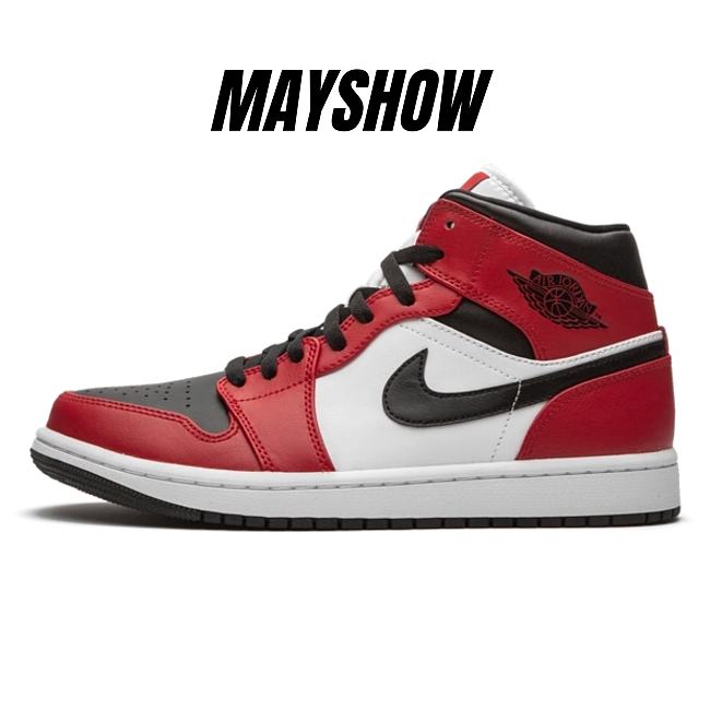 Air Jordan 1 Mid Chicago Toe - 554724-069  - 1