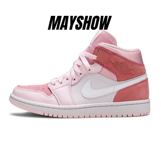 Air Jordan 1 Mid Digital Pink - CW5379-600  - 1