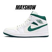 Air Jordan 1 Mid White Mystic Green - CD6759-103 - 1