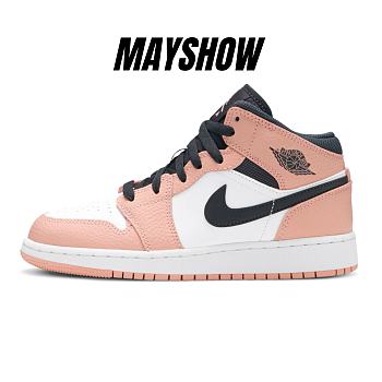 Air Jordan 1 Mid Pink Quartz - 555112-603 