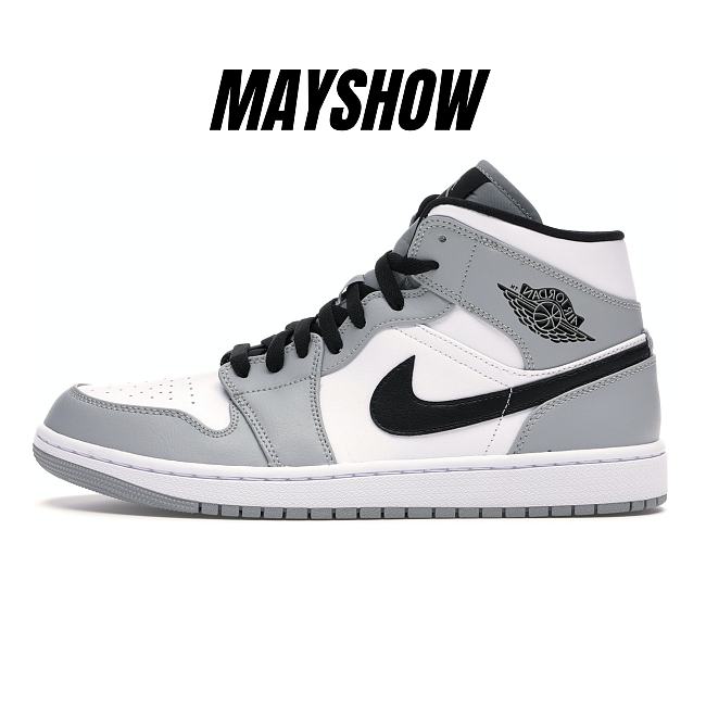 Air Jordan 1 Mid Light Smoke Grey - 554724-092 - 1