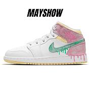 Air Jordan 1 Mid Paint Drip -DD1666-100 - 1