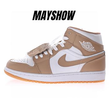 Air Jordan 1 Mid Tan Gum - 554724-271