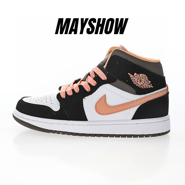 Air Jordan 1 Mid Peach Mocha - DH0210-100 - 1