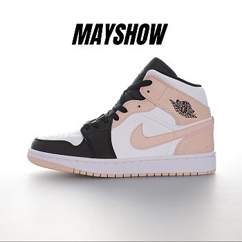 Air Jordan 1 Mid Arctic Orange Black Toe - 554724-133