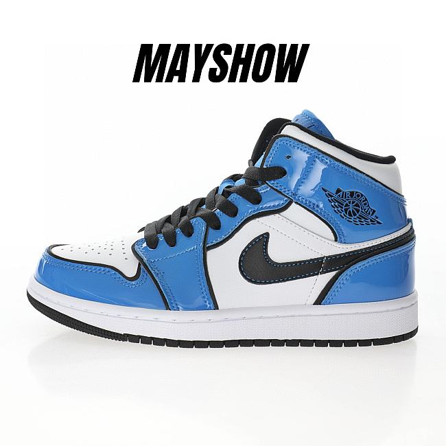 Air Jordan 1 Mid Signal Blue - DD6834-402 - 1