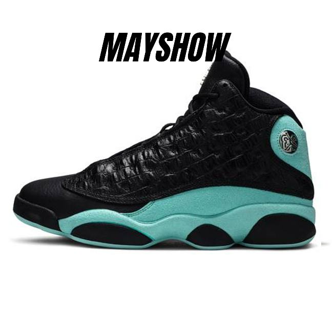 Air Jordan 13 Retro Black Island Green -  414571-030  - 1