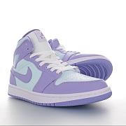 Air Jordan 1 Mid Purple Aqua - 554724-500 - 2