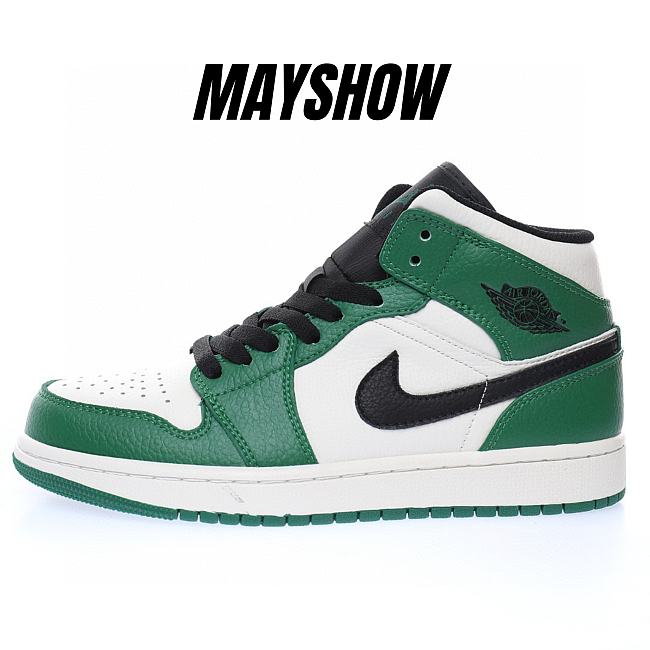 Air Jordan 1 Mid Pine Green - 852542-301 - 1