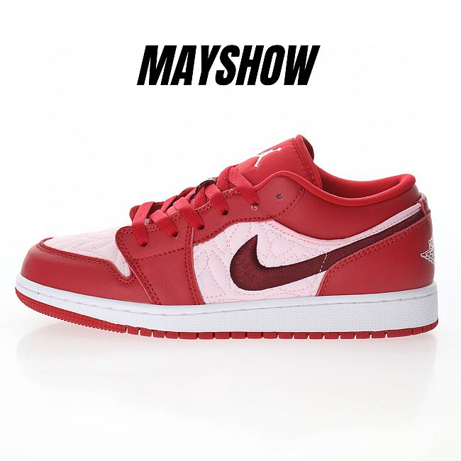 Air Jordan 1 Low SE Red Quilt - DB3621-600 - 1