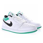 Air Jordan 1 Low White Lucky Green Black - 553558-129 - 3