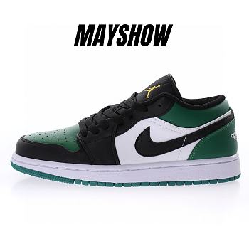 Air Jordan 1 Low Green Toe - 553558-371