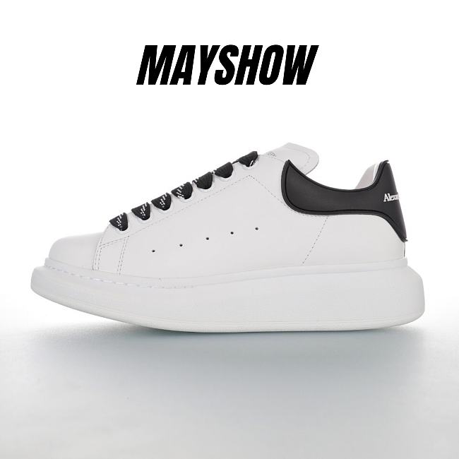 Alexander McQueen Oversized Sneaker White Black - 625156WHXMT9034 - 1