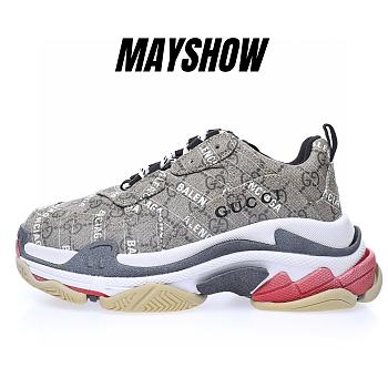 Gucci Ace Cherry G Gucci x Balenciaga The Hacker Project Triple S Beige - 681066ULZ10 9795