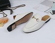 White Leather Princetown Slipper - 423513 C9D00 9022 - 5