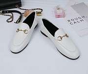 White Leather Horsebit Loafer - 414998 DLC00 9022 - 3