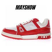 Louis Vuitton LV Trainer Red White - 1A8PK6/1A8PJY - 1