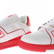 Louis Vuitton Trainer White Red Signature - 1A8SKD - 4