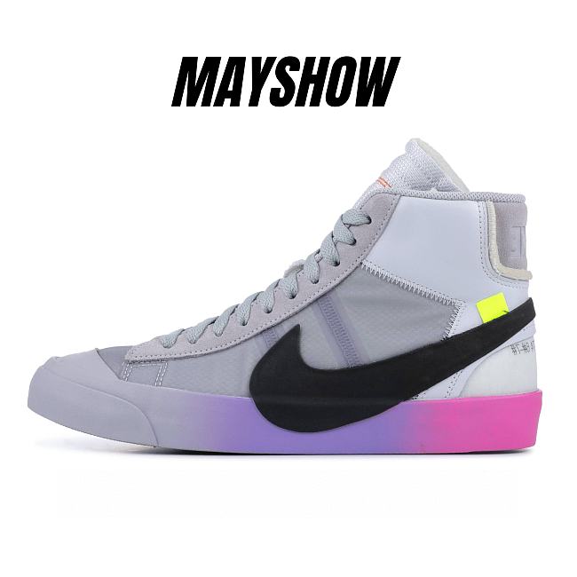 Nike Blazer Mid Off-White Wolf Grey Serena Queen - AA3832-002 - 1