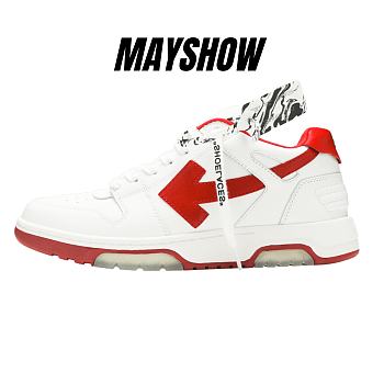 OFF-WHITE OOO Low Out Of Office White Red 