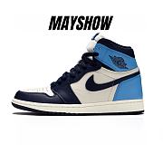 Air Jordan 1 Retro High Obsidian UNC - 555088- 140 - 1