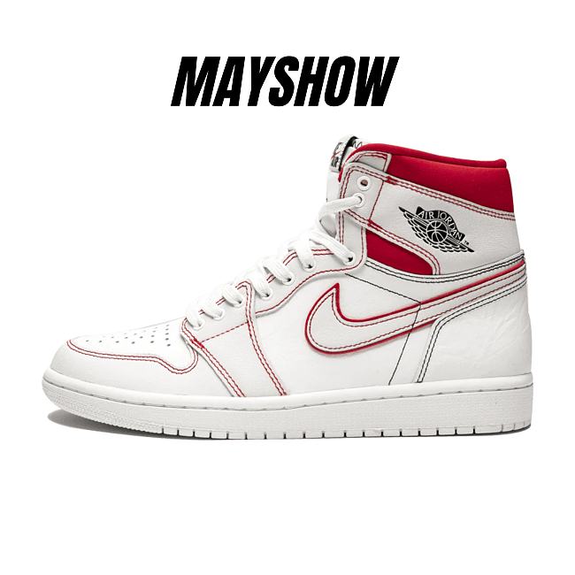 Air Jordan 1 Retro High Phantom Gym Red - 555088-160  - 1