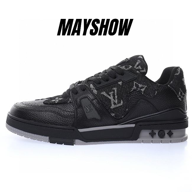 Louis Vuitton LV Trainer x Nigo Black Denim - 1A9IPX - 1