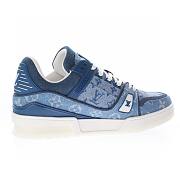 Louis Vuitton Trainer Sneaker Denim Monogram - 1A7S53 - 3