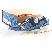 Louis Vuitton Trainer Sneaker Denim Monogram - 1A7S53 - 5