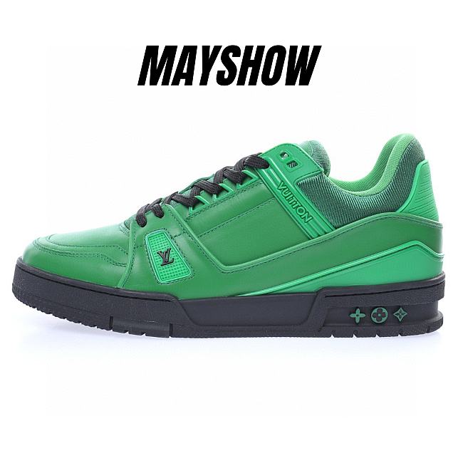 Louis Vuitton LV Trainer Green Black - 1A9FI0 - 1