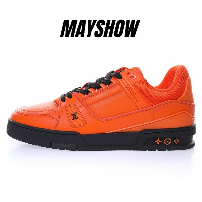 Louis Vuitton LV Trainer Orange Black - 1A9FHG - 1