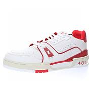 Louis Vuitton Bordeaux LV Trainer White Red -  1A8ZPR - 5