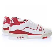 Louis Vuitton Bordeaux LV Trainer White Red -  1A8ZPR - 3